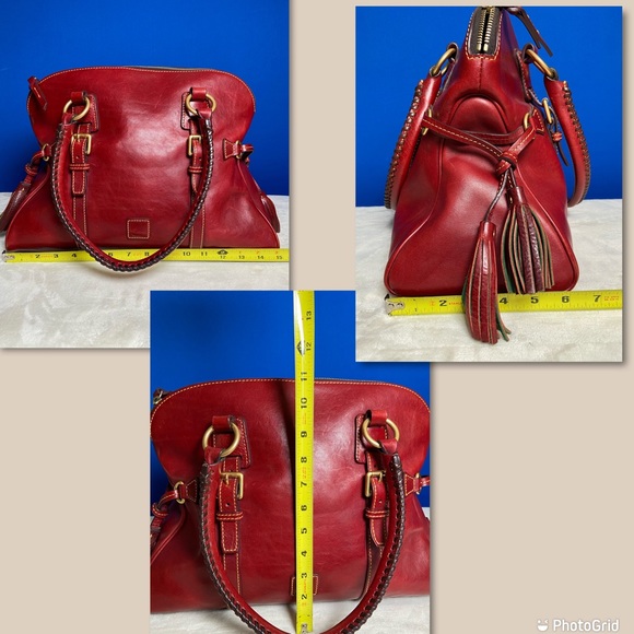 Elegant Red Leather Handbag - Picture 12 of 16
